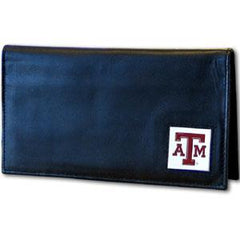 Texas A & M Aggies Deluxe Leather Checkbook Cover - Flyclothing LLC