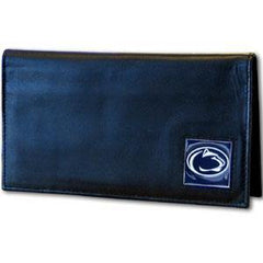 Penn St. Nittany Lions Deluxe Leather Checkbook Cover - Siskiyou Buckle