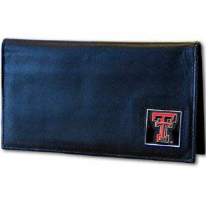 Texas Tech Raiders Deluxe Leather Checkbook Cover - Siskiyou Buckle - Flyclothing LLC