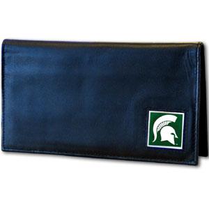 Michigan St. Spartans Deluxe Leather Checkbook Cover - Flyclothing LLC