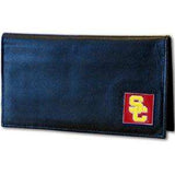 USC Trojans Deluxe Leather Checkbook Cover - Siskiyou Buckle - Flyclothing LLC