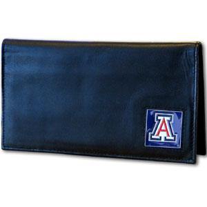 Arizona Wildcats Deluxe Leather Checkbook Cover - Siskiyou Buckle