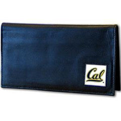 Cal Berkeley Bears Deluxe Leather Checkbook Cover - Siskiyou Buckle