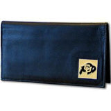 Colorado Buffaloes Deluxe Leather Checkbook Cover - Siskiyou Buckle