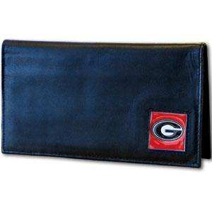 Georgia Bulldogs Deluxe Leather Checkbook Cover - Siskiyou Buckle - Flyclothing LLC