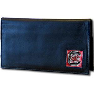 S. Carolina Gamecocks Deluxe Leather Checkbook Cover - Flyclothing LLC