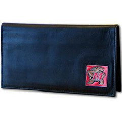Maryland Terrapins Deluxe Leather Checkbook Cover - Siskiyou Buckle