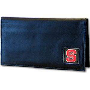 N. Carolina St. Wolfpack Deluxe Leather Checkbook Cover - Siskiyou Buckle - Flyclothing LLC