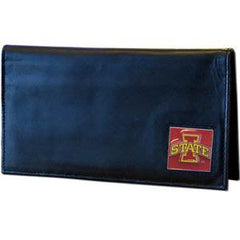 Iowa St. Cyclones Deluxe Leather Checkbook Cover - Flyclothing LLC