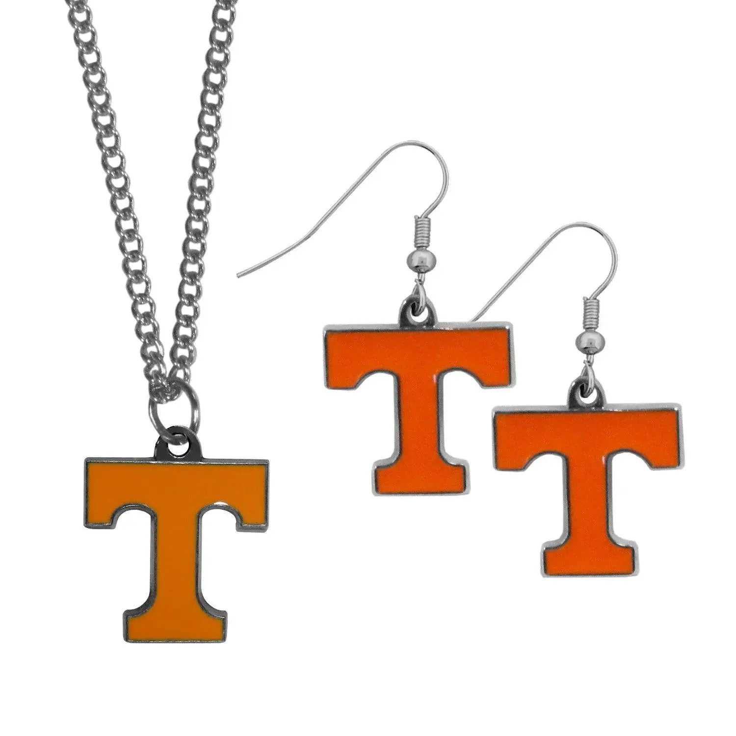 Tennessee Volunteers Dangle Earrings and Chain Necklace Set - Siskiyou Buckle - Flyclothing LLC