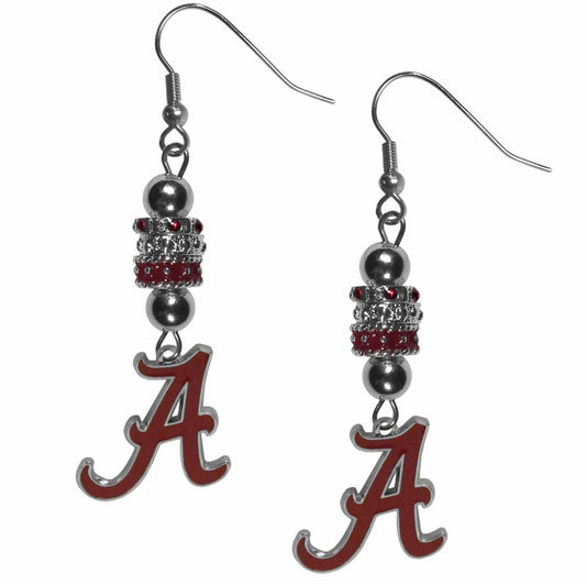 Alabama Crimson Tide Euro Bead Earrings - Siskiyou Buckle