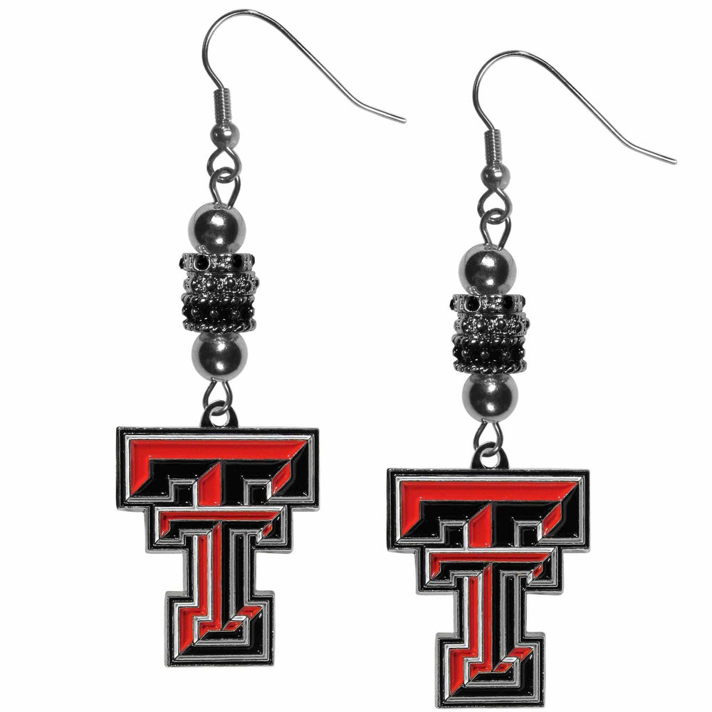 Texas Tech Raiders Euro Bead Earrings - Siskiyou Buckle - Flyclothing LLC