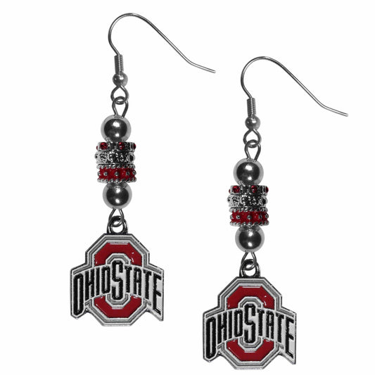 Ohio St. Buckeyes Euro Bead Earrings - Siskiyou Buckle