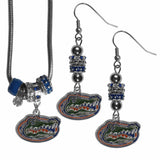 Florida Gators Euro Bead Earrings and Necklace Set - Siskiyou Buckle