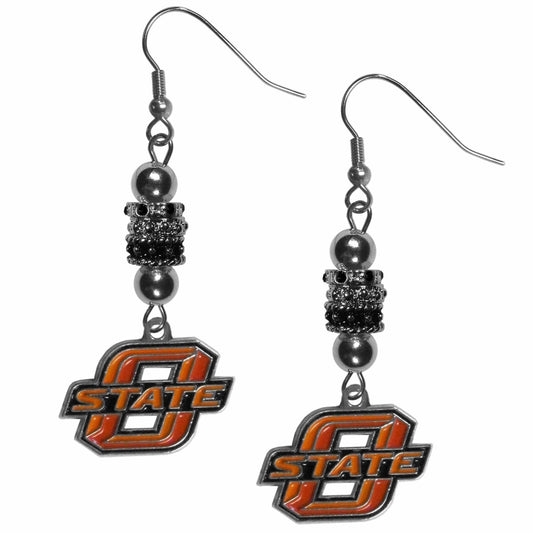 Oklahoma St. Cowboys Euro Bead Earrings - Siskiyou Buckle