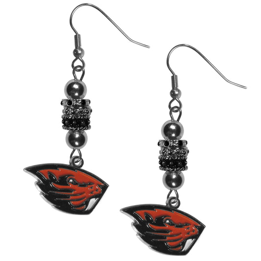 Oregon St. Beavers Euro Bead Earrings - Flyclothing LLC