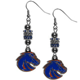 Boise St. Broncos Euro Bead Earrings - Siskiyou Buckle
