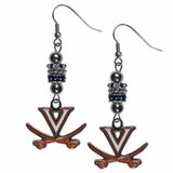 Virginia Cavaliers Euro Bead Earrings - Siskiyou Buckle