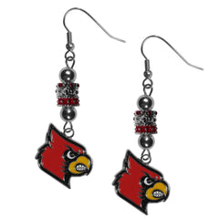 Louisville Cardinals Euro Bead Earrings - Flyclothing LLC