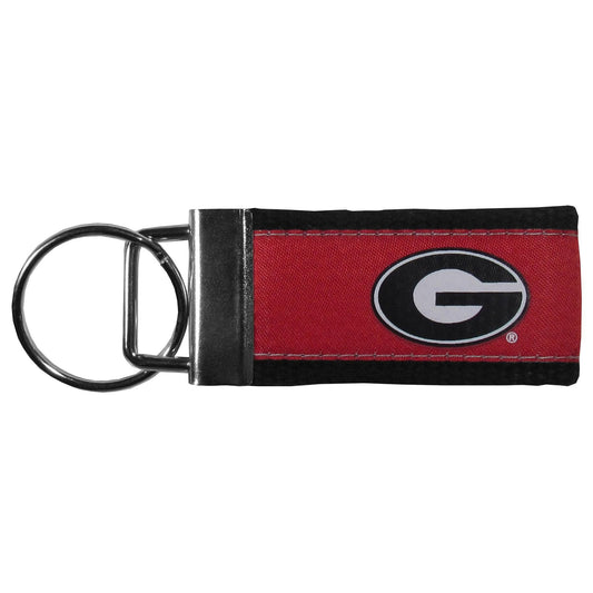Georgia Bulldogs Woven Key Chain - Siskiyou Buckle