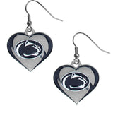 Penn St. Nittany Lions Heart Dangle Earrings - Siskiyou Buckle