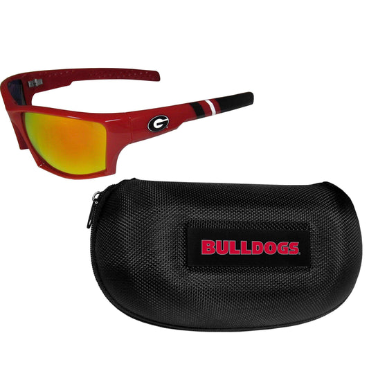 Georgia Bulldogs Edge Wrap Sunglass and Case Set - Siskiyou Buckle - Flyclothing LLC