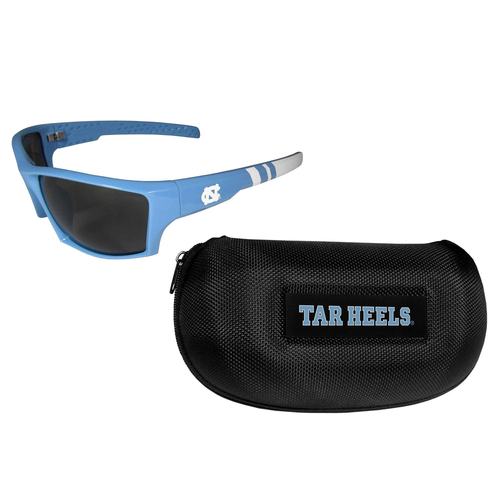 N. Carolina Tar Heels Edge Wrap Sunglass and Case Set - Siskiyou Buckle