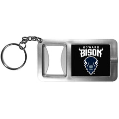 Howard University Bison Flashlight Key Chain with Bottle Opener - Siskiyou Buckle