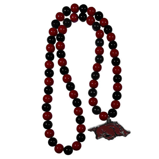 Arkansas Razorbacks Fan Bead Necklace and Bracelet Set - Siskiyou Buckle