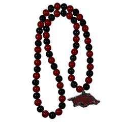 Arkansas Razorbacks Fan Bead Necklace and Bracelet Set - Siskiyou Buckle