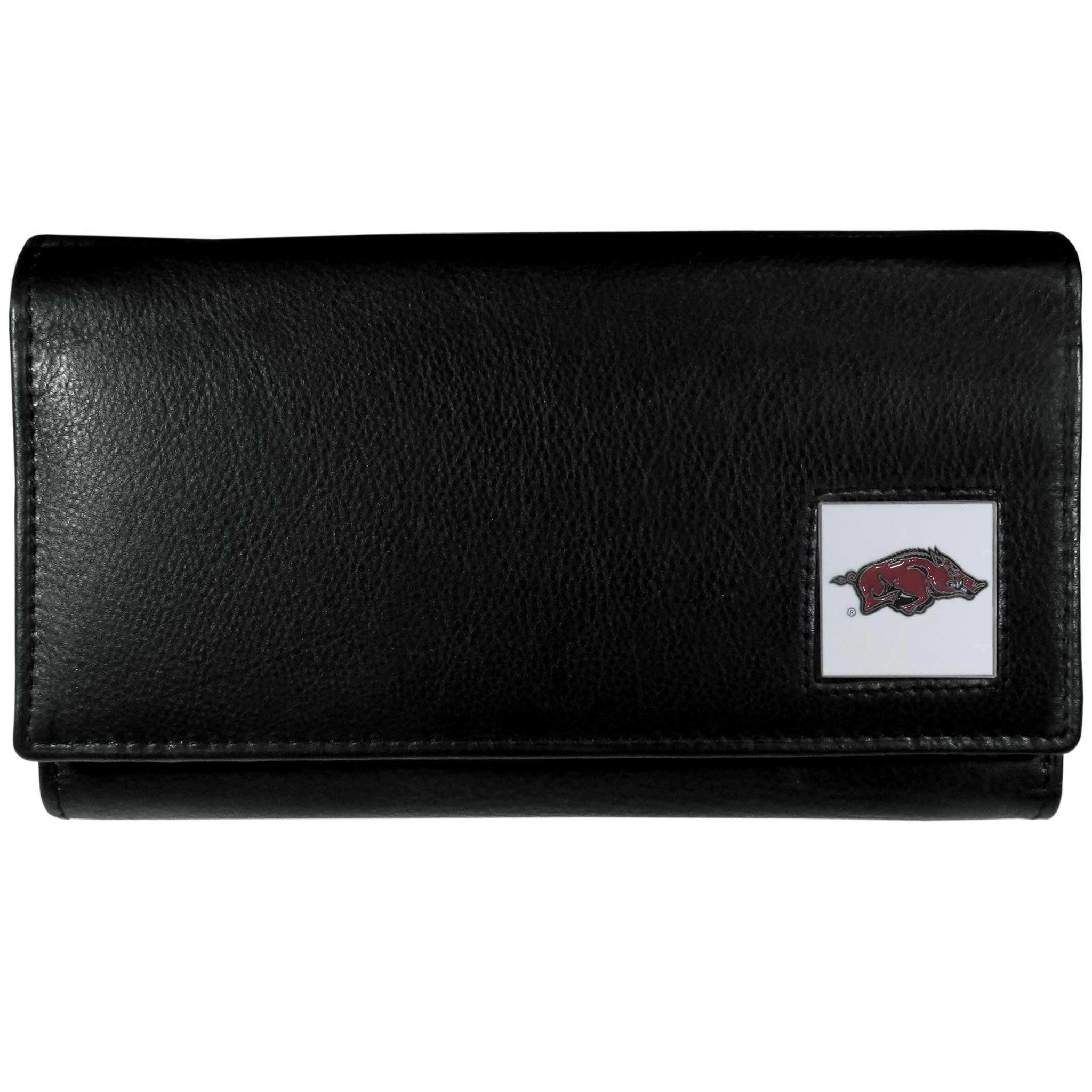 Arkansas Razorbacks Leather Women's Wallet - Siskiyou Buckle - Flyclothing LLC