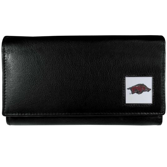 Arkansas Razorbacks Leather Women's Wallet - Siskiyou Buckle