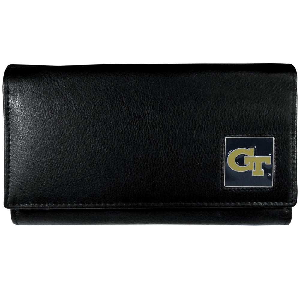 Georgia Tech Yellow Jackets Leather Women's Wallet - Siskiyou Buckle