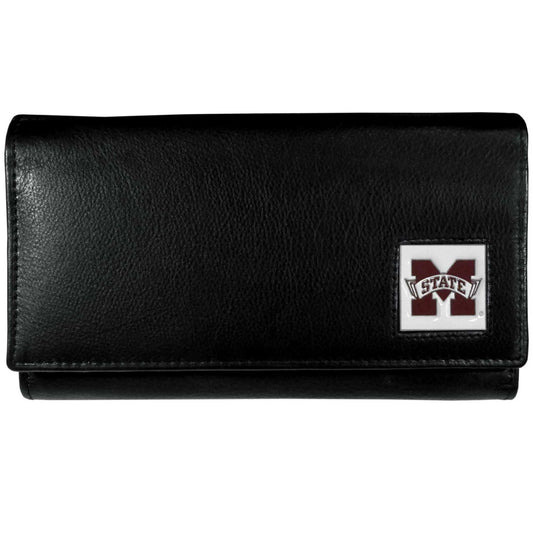 Mississippi St. Bulldogs Leather Women's Wallet - Siskiyou Buckle - Flyclothing LLC