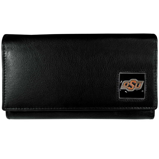 Oklahoma State Cowboys Leather Women's Wallet - Siskiyou Buckle - Flyclothing LLC