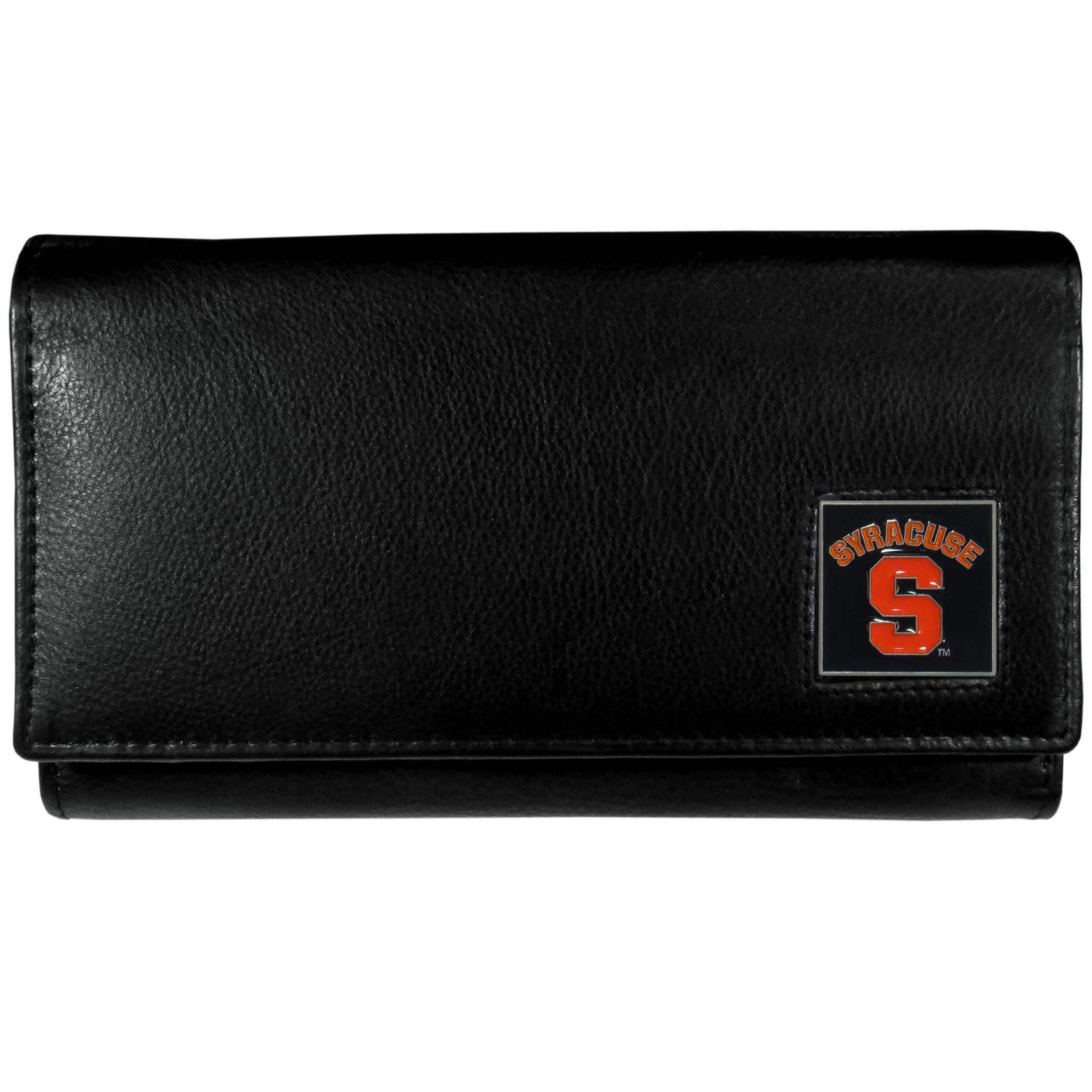 Syracuse Orange Leather Women's Wallet - Siskiyou Buckle - Flyclothing LLC