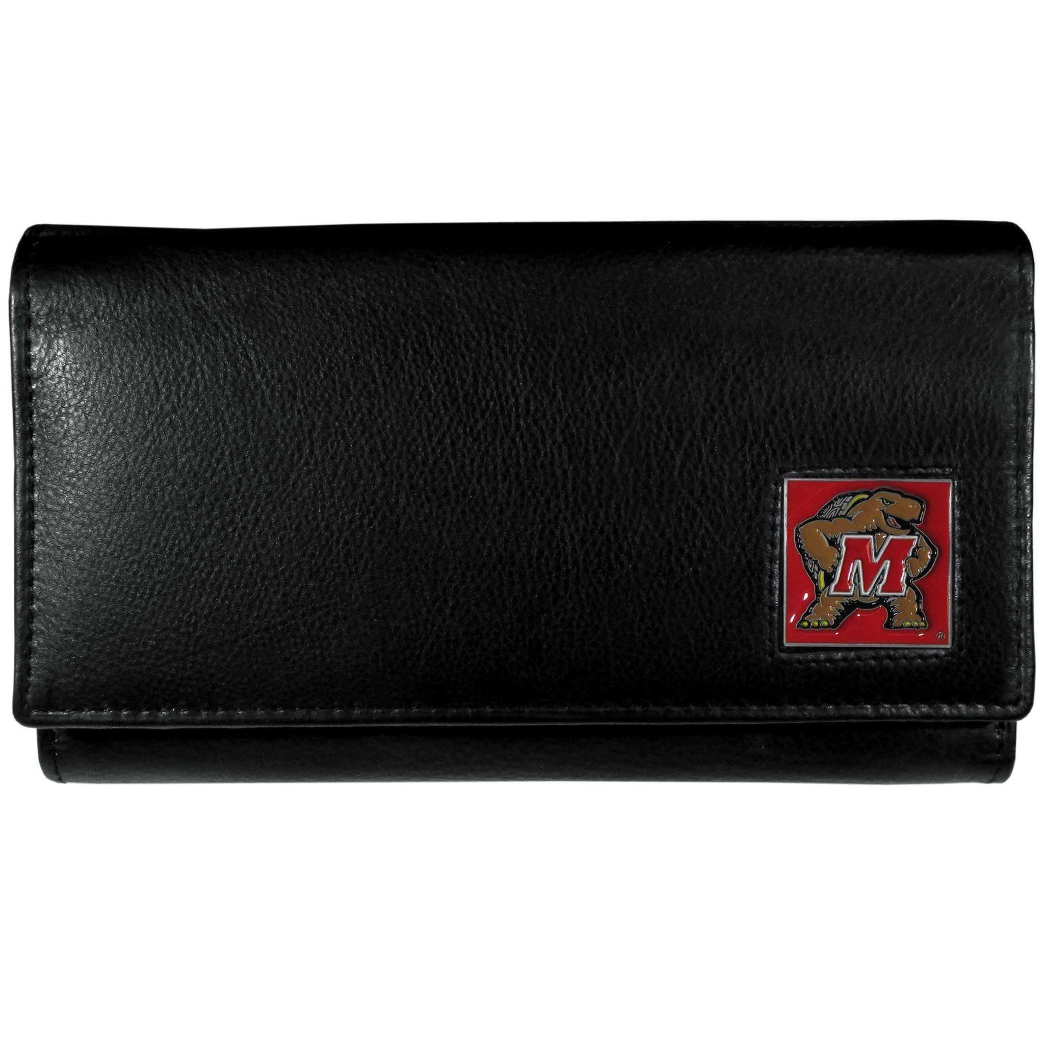 Maryland Terrapins Leather Women's Wallet - Siskiyou Buckle - Flyclothing LLC