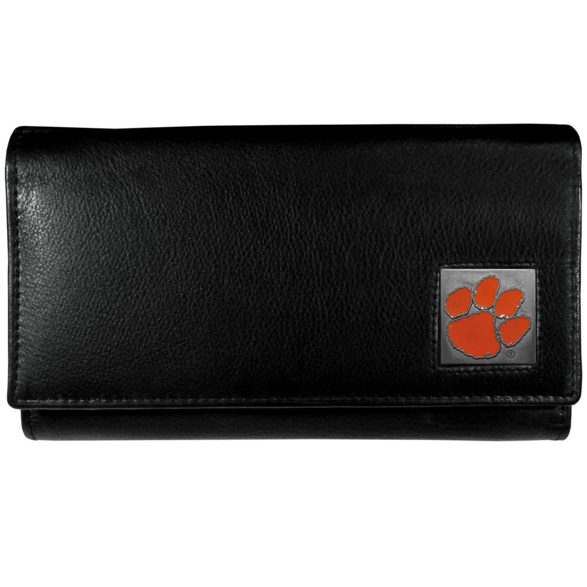 Clemson Tigers Leather Women's Wallet - Siskiyou Buckle - Flyclothing LLC