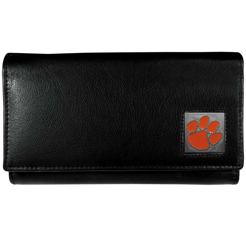 Clemson Tigers Leather Women's Wallet - Siskiyou Buckle