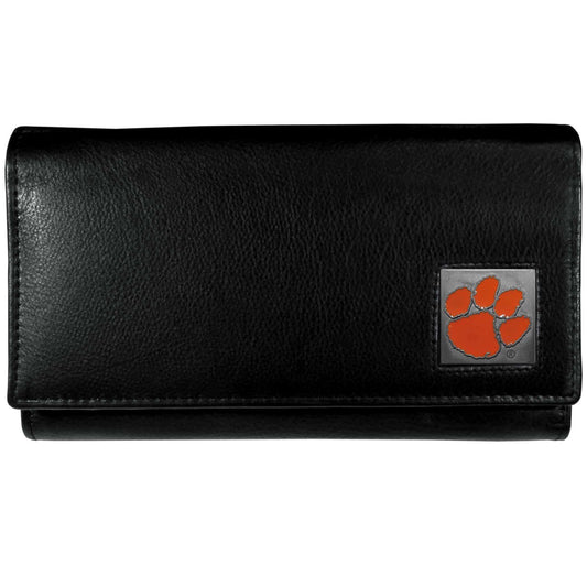 Clemson Tigers Leather Women's Wallet - Siskiyou Buckle - Flyclothing LLC
