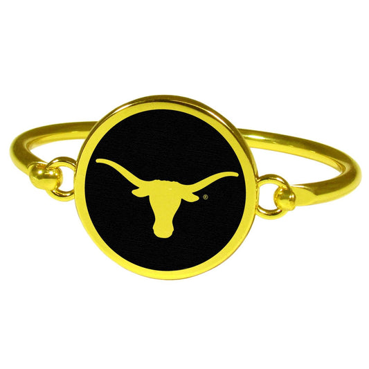 Texas Longhorns Gold Tone Bangle Bracelet - Flyclothing LLC