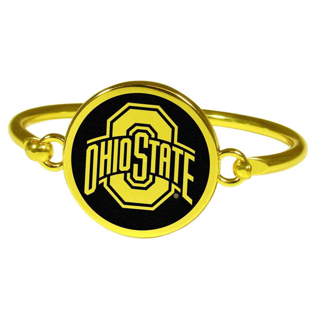 Ohio St. Buckeyes Gold Tone Bangle Bracelet - Siskiyou Buckle - Flyclothing LLC