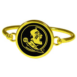 Florida St. Seminoles Gold Tone Bangle Bracelet - Siskiyou Buckle