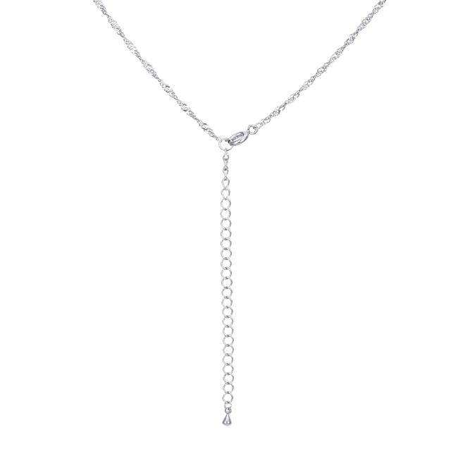 16 Inch Silver Twisted Chain - JGI - Flyclothing LLC
