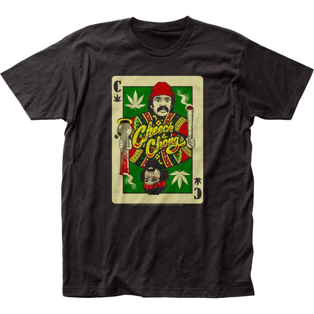 Cheech & Chong Playing Card T-Shirt Large - Cheech & Chong - Flyclothing LLC