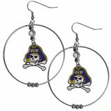 East Carolina Pirates 2 Inch Hoop Earrings - Siskiyou Buckle - Flyclothing LLC