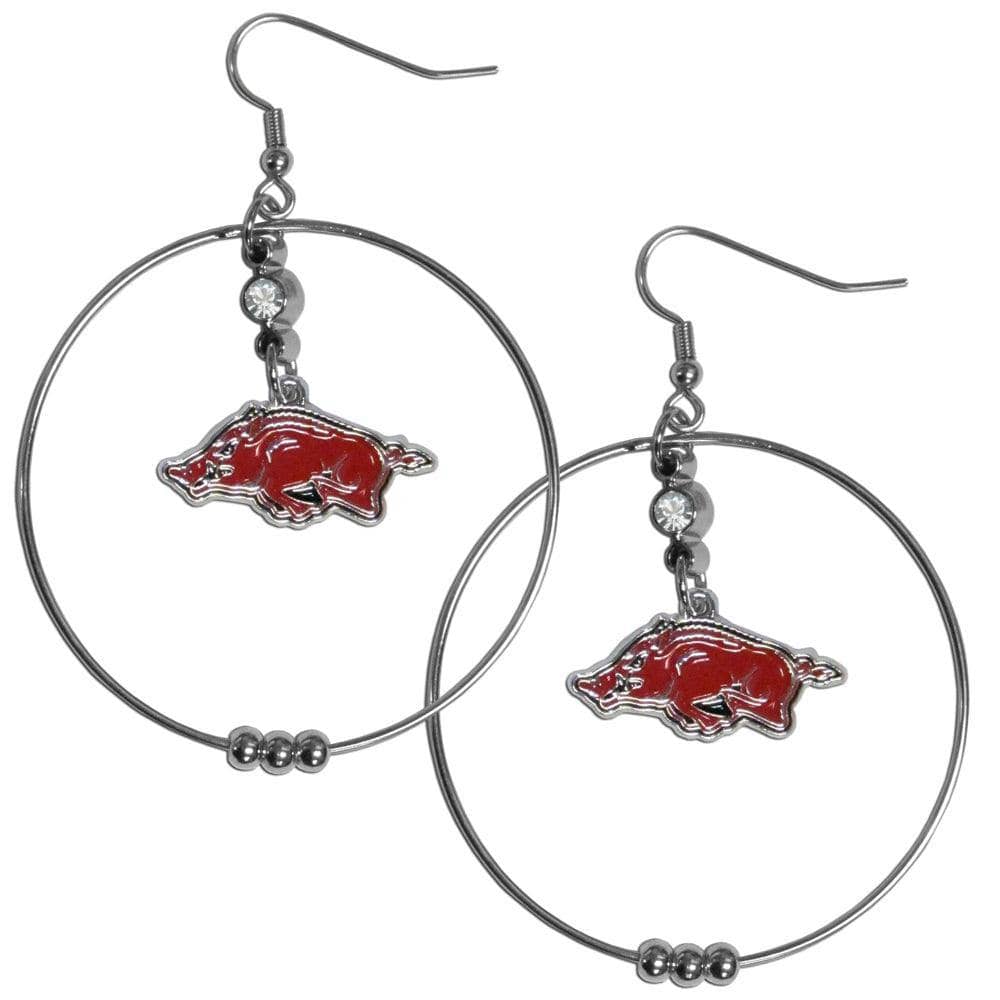 Arkansas Razorbacks 2 Inch Hoop Earrings - Siskiyou Buckle