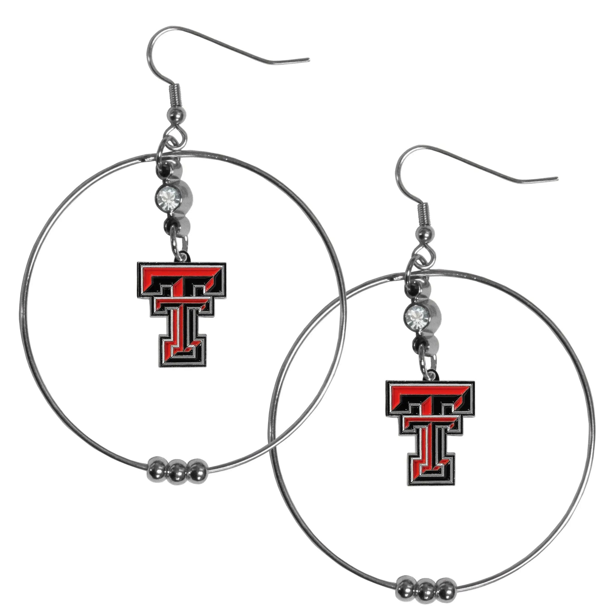 Texas Tech Raiders 2 Inch Hoop Earrings - Siskiyou Buckle - Flyclothing LLC