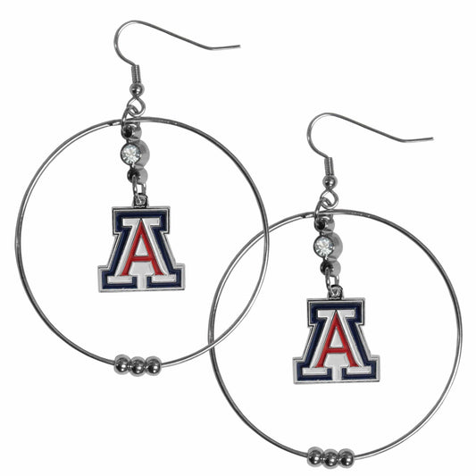 Arizona Wildcats 2 Inch Hoop Earrings - Siskiyou Buckle