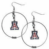 Arizona Wildcats 2 Inch Hoop Earrings - Siskiyou Buckle - Flyclothing LLC
